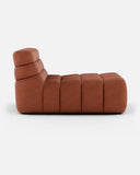 Chaise longue CHOPIN de olefina reciclada 93 x 145 x 78 cm en color terracota