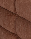Chaise longue CHOPIN de olefina reciclada 93 x 145 x 78 cm en color terracota