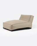 Chaise longue de exterior CACCINI 90 x 145 x 80 cm en color natural