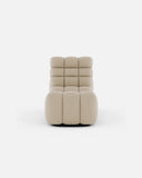 Chaise longue relax CHOPIN de olefina reciclada 65 x 135 x 76 cm en color natural