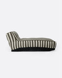 Chaise longue XL de exterior CACCINI 80 x 190 x 80 cm en color natural y gris oscuro (Charcoal)