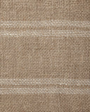 Colcha KURUVA de lino 270 x 270 cm en color natural con rayas blancas