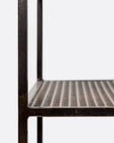 Consola con cajones ONETWO cajones de madera de teca reciclada y hierro 120 x 40 x 85 cm