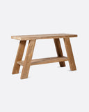 Consola LOGRAM de madera de teca reciclada 130 x 47 x 75 cm