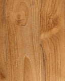 Escritorio MAJESTI de madera de teca reciclada y hierro 130 x 55 x 76 cm en color natural