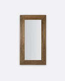 Espejo EROSI de madera de teca reciclada 110 x 4 x 210 cm