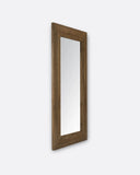 Espejo EROSI de madera de teca reciclada 110 x 4 x 210 cm