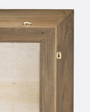 Espejo EROSI de madera de teca reciclada 110 x 4 x 210 cm