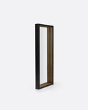 Espejo GEOX de madera de teca reciclada y hierro 80 x 15 x 210 cm