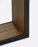 Espejo GEOX de madera de teca reciclada y hierro 80 x 15 x 210 cm