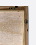 Espejo GEOX de madera de teca reciclada y hierro 80 x 15 x 210 cm