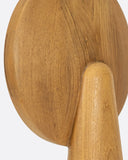 Espejo MOMI de madera de teca reciclada 23 x 6 x 35 cm