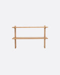 ELARA wall shelf in teak wood 86 x 30 x 58 cm