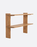 Estante de pared ELARA de madera de teca 86 x 30 x 58 cm