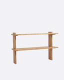 Estante de pared ELARA de madera de teca 86 x 30 x 58 cm