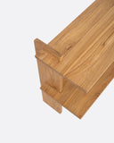 Estante de pared ELARA de madera de teca 86 x 30 x 58 cm