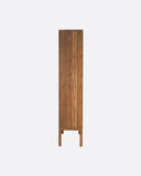 Estantería EROSI de madera de teca reciclada 60 x 37 x 180 cm en color natural