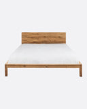 Estructura de cama EROSI de madera de teca reciclada 190 x 210 x 79 cm para colchón 180 x 200 cm