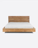 Estructura de cama NORI de madera de teca reciclada 180 x 223 x 90 cm para colchón 160 x 200 cm