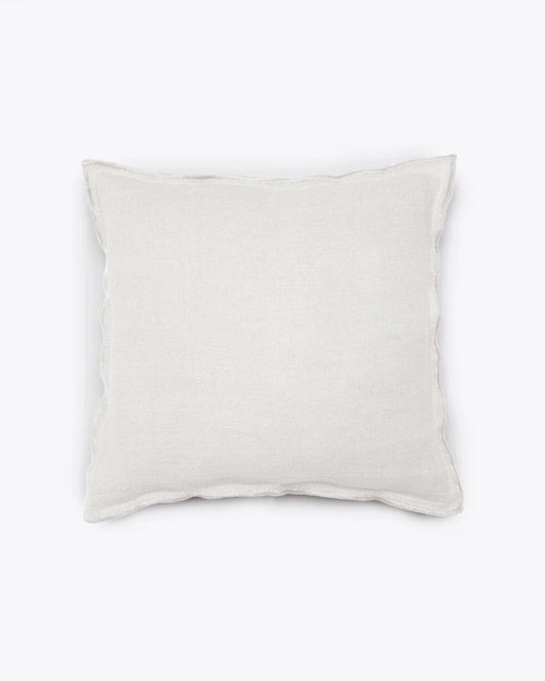 Housse de coussin KAURA en lin 50 x 50 cm en blanc