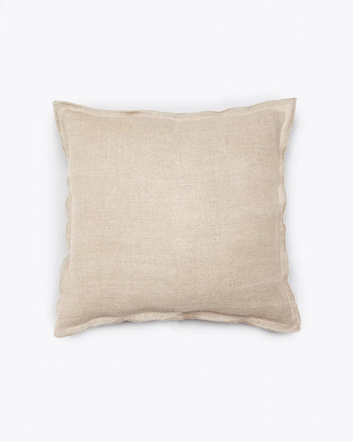 Housse de coussin KAURA en lin 50 x 50 cm en cross