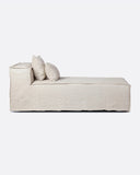 Funda para chaise longue STROZZI de lino 100 x 190 x 65 cm en color cross