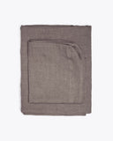 Funda para sofá módulo central BEETHOVEN de lino 100 x 100 x 81 cm en color topo