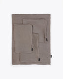 Funda para sofá STROZZI 3/4 plazas de lino 260 x 95 x 65 cm en color topo