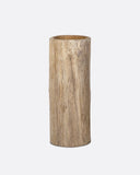 Jarrón MAZ de madera de teca Ø 30 cm x 80 cm de altura