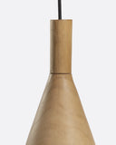 Lámpara de techo VERTEX WOOD de madera de teca Ø 23 x 37 cm de altura en color natural