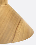 Lámpara de techo VERTEX WOOD S de madera de teca Ø 23 x 24 cm de altura en color natural