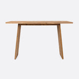 EROSI high table in recycled teak wood 180 x 80 x 105 cm in natural colour