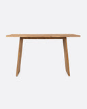 Mesa alta EROSI de madera de teca reciclada 180 x 80 x 105 cm en color natural