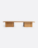 Mesa de centro BALARI de madera de teca reciclada 170 x 70 x 30 cm en color natural