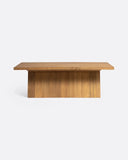 Mesa de centro BATU de madera de teca reciclada 120 x 60 x 40 cm en color natural