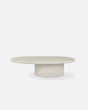 Mesa de centro de exterior CLAUDE de microcemento Ø 120 cm x 80 x 31 cm de altura