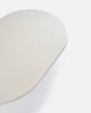 Mesa de centro de exterior CLAUDE de microcemento Ø 120 cm x 80 x 31 cm de altura