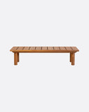 Mesa de centro de exterior TOPRAK de madera de teca 150 x 55 x 35 cm