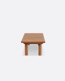 Mesa de centro de exterior TOPRAK de madera de teca 150 x 55 x 35 cm