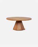 Mesa de centro JATI de madera de teca reciclada Ø 90 cm x 40 cm de altura
