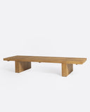 Mesa de centro SURAT de madera de teca reciclada 180 x 60 x 32 cm en color natural