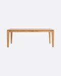 Table de salle à manger DAOEN en bois de teck recyclé 180 x 90 x 76 cm