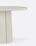Mesa de comedor de exterior CLAUDE de microcemento Ø 125 cm x 75 cm de altura