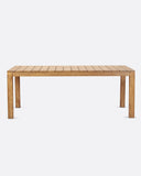 Mesa de comedor de exterior GENESIS de madera de teca 200 x 90 x 76 cm