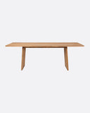 Mesa de comedor EROSI de madera de teca reciclada 220 x 90 x 76 cm en color natural