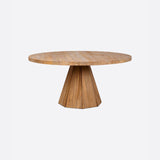 Table à manger JATI en bois de teck recyclé Ø 130 cm x 76 cm de hauteur