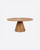 Mesa de comedor JATI de madera de teca reciclada Ø 130 cm x 76 cm de altura