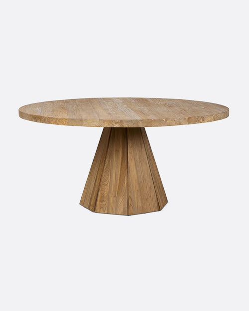 Table à manger JATI en bois de teck recyclé Ø 180 cm x 76 cm de hauteur