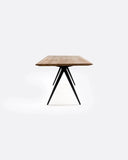 Mesa de comedor LIKU de madera de teca reciclada y hierro 250 x 90 x 74 cm