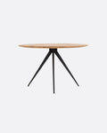 Table à manger LIKU en teck recyclé et fer Ø 120 x 75 cm